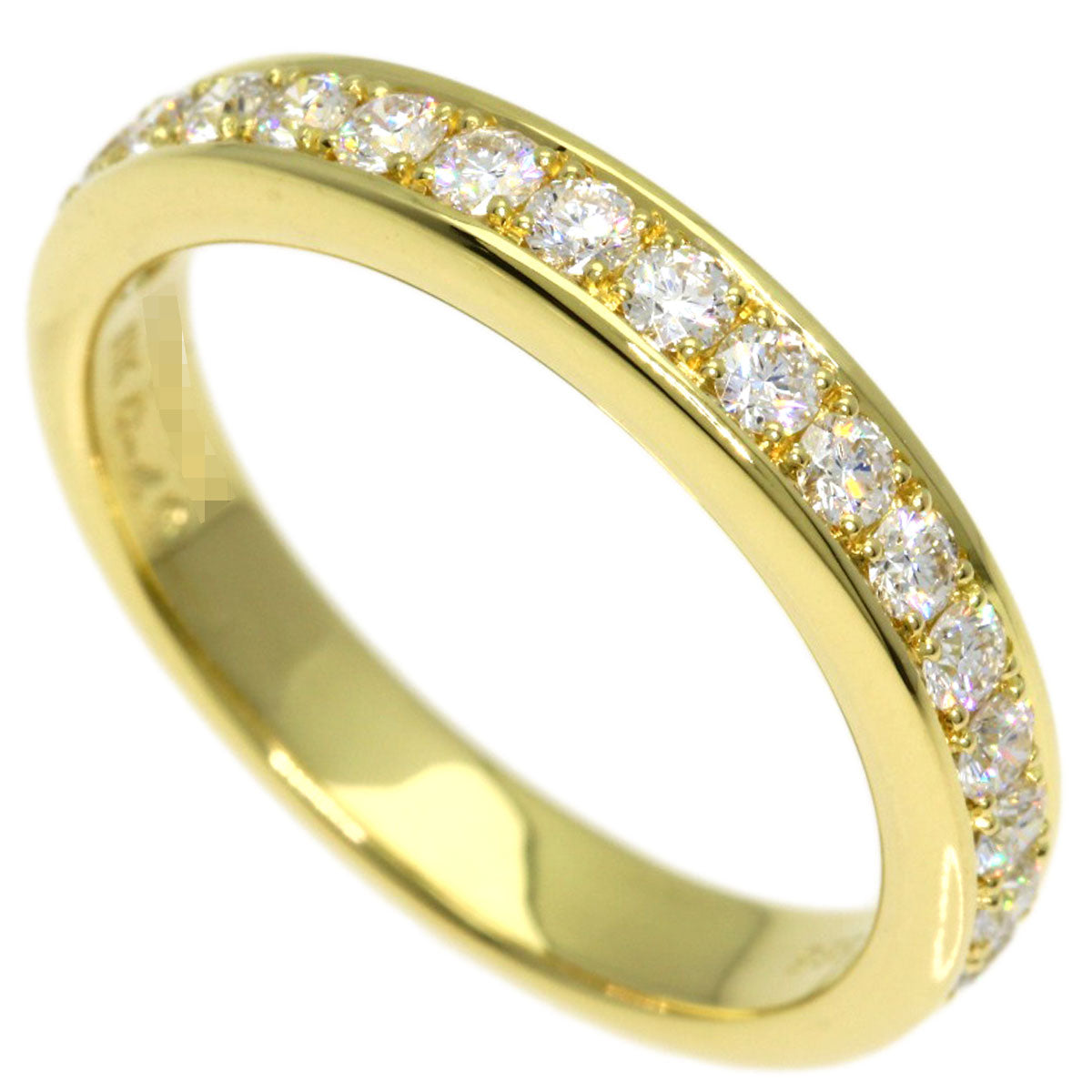 Gimel Diamond Ring K18 Yellow Gold Ladies [Used]