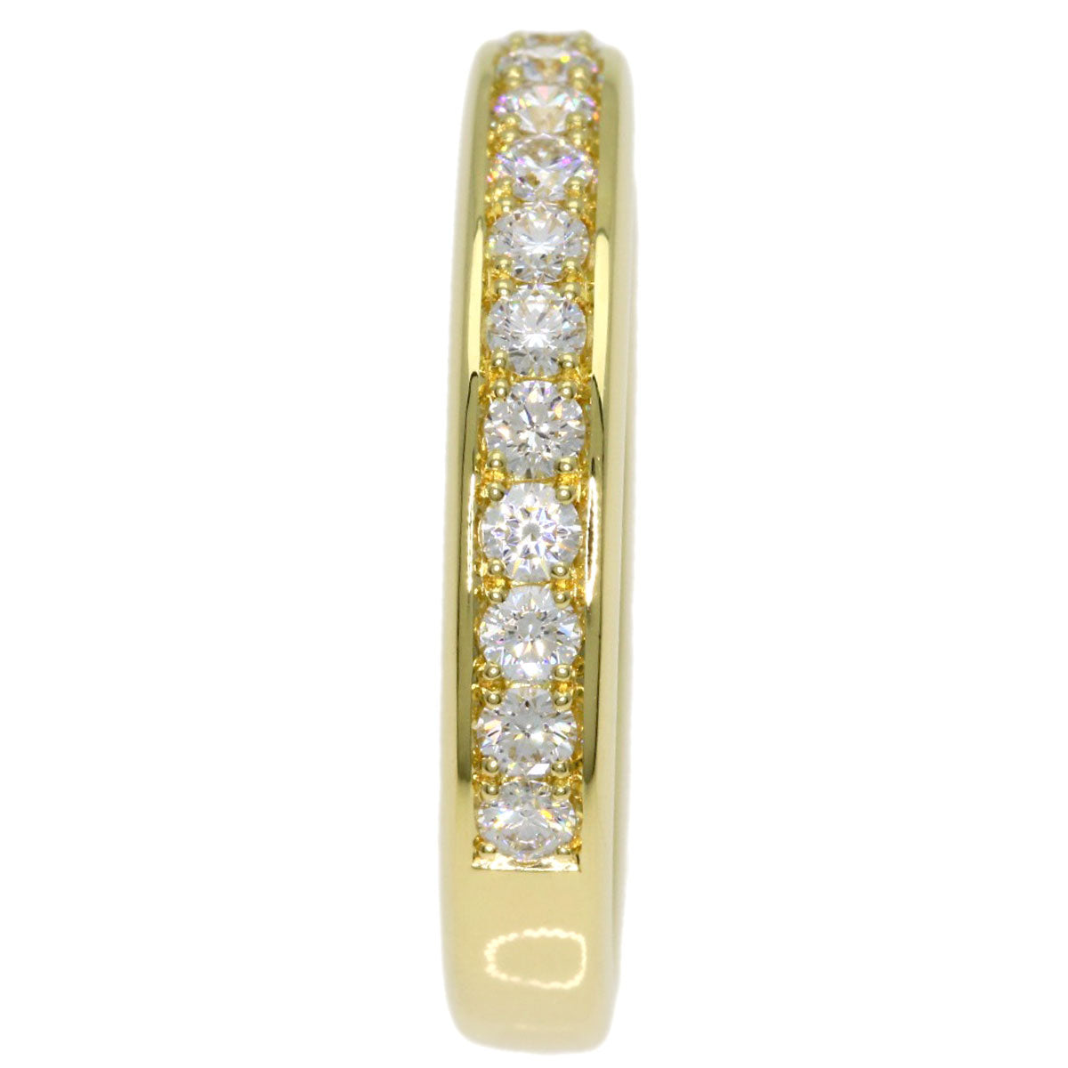 Gimel Diamond Ring K18 Yellow Gold Ladies [Used]