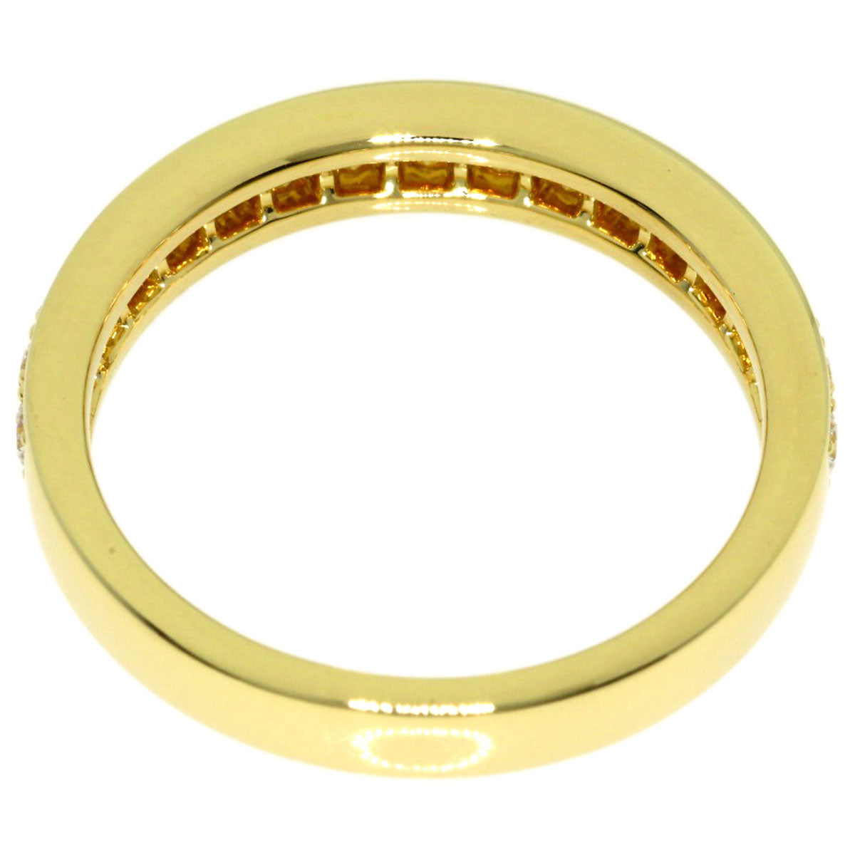 Gimel Diamond Ring K18 Yellow Gold Ladies [Used]