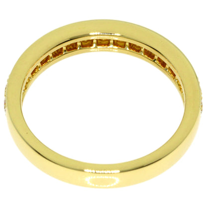 Gimel Diamond Ring K18 Yellow Gold Ladies [Used]