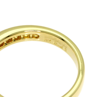 Gimel Diamond Ring K18 Yellow Gold Ladies [Used]