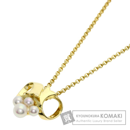 MIKIMOTO Akoya pearl Pearl Necklace K18 Yellow Gold Ladies [Used]