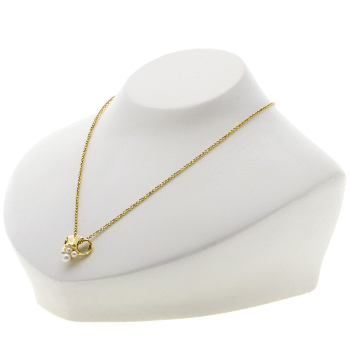 MIKIMOTO Akoya pearl Pearl Necklace K18 Yellow Gold Ladies [Used]