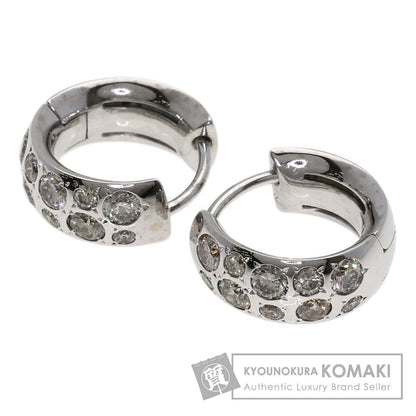 Kashikey Melange Brown Diamond earring K18 White Gold Ladies [Used]