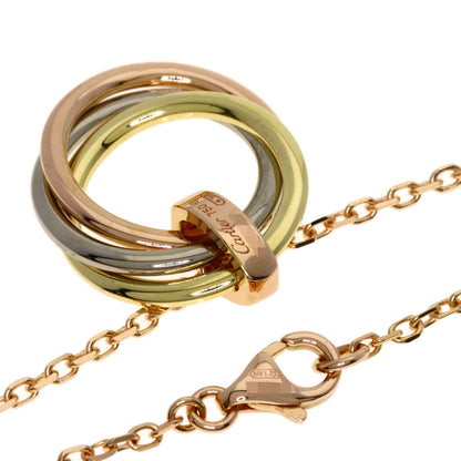 CARTIER Trinity Diamond Necklace K18 Yellow Gold 18K Pink GoldLadies [Used]