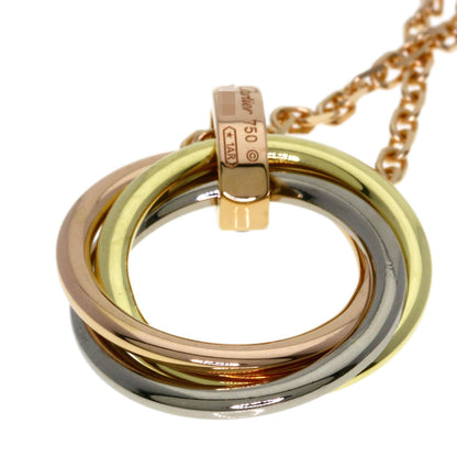 CARTIER Trinity Diamond Necklace K18 Yellow Gold 18K Pink GoldLadies [Used]