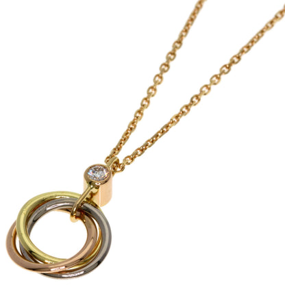 CARTIER Trinity Diamond Necklace K18 Yellow Gold 18K Pink GoldLadies [Used]