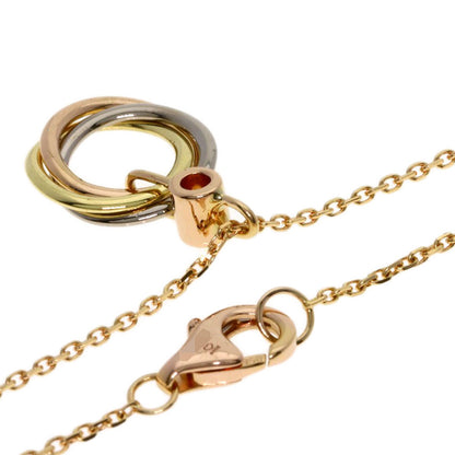 CARTIER Trinity Diamond Necklace K18 Yellow Gold 18K Pink GoldLadies [Used]