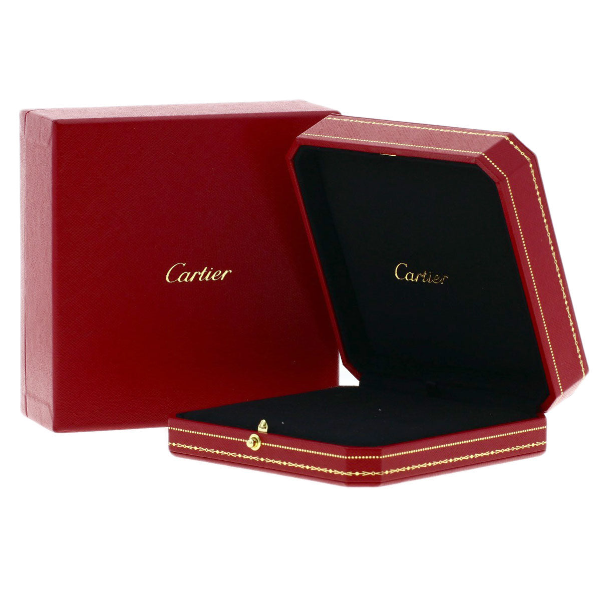 CARTIER Trinity Diamond Necklace K18 Yellow Gold 18K Pink GoldLadies [Used]