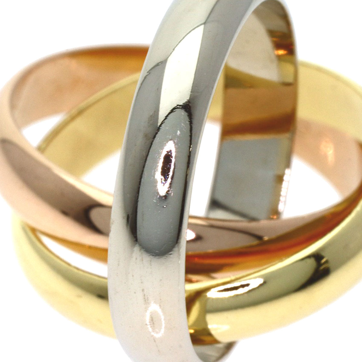 CARTIER Trinity #52 Ring K18 Yellow Gold K18 White GoldLadies [Used]