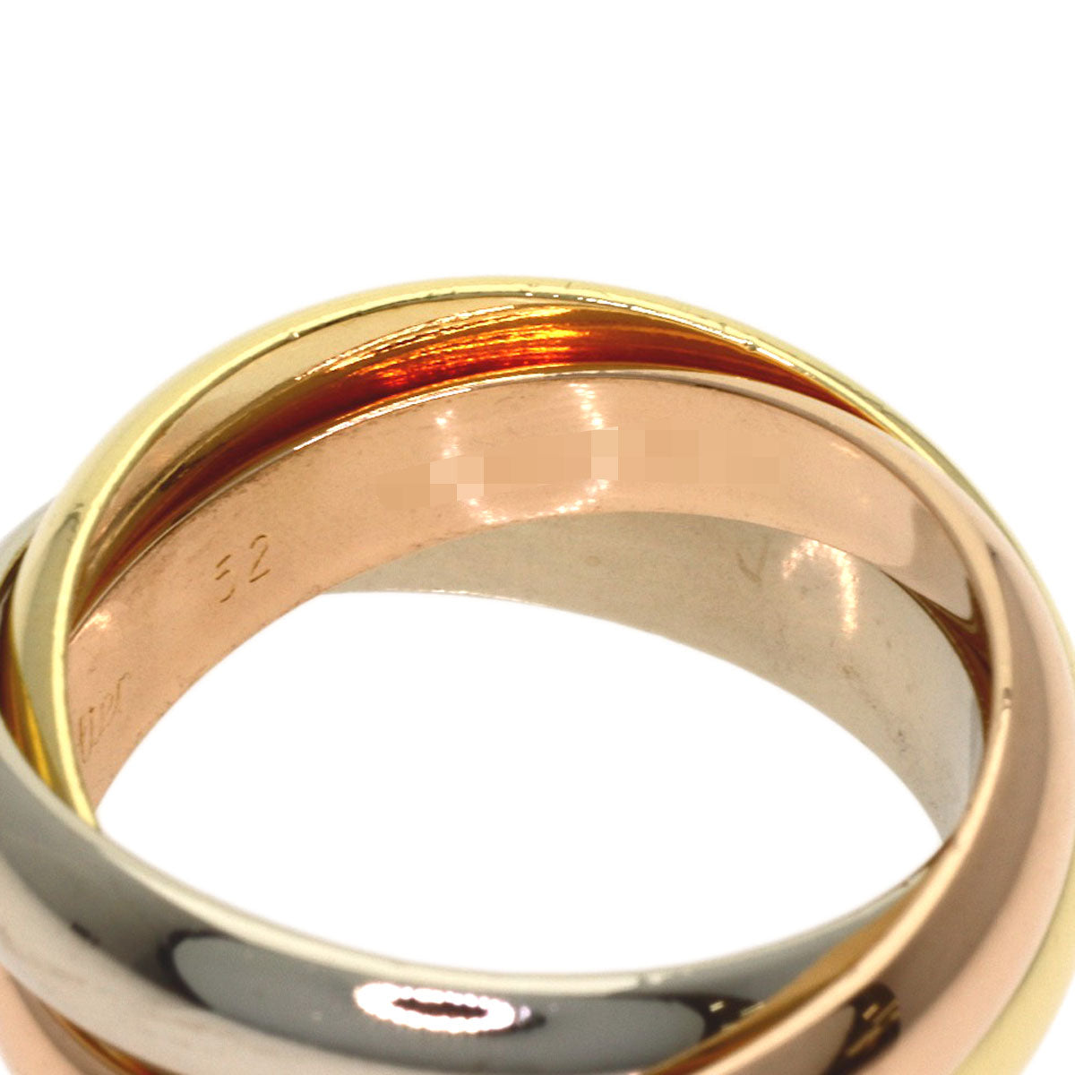 CARTIER Trinity #52 Ring K18 Yellow Gold K18 White GoldLadies [Used]