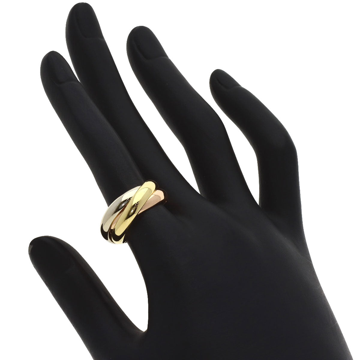 CARTIER Trinity #52 Ring K18 Yellow Gold K18 White GoldLadies [Used]