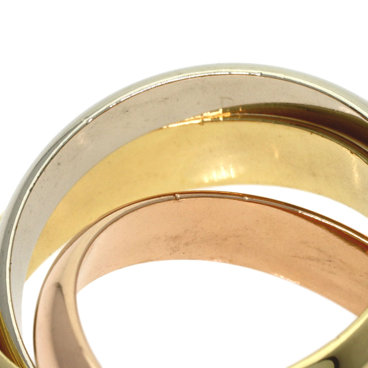 CARTIER Trinity #52 Ring K18 Yellow Gold K18 White GoldLadies [Used]