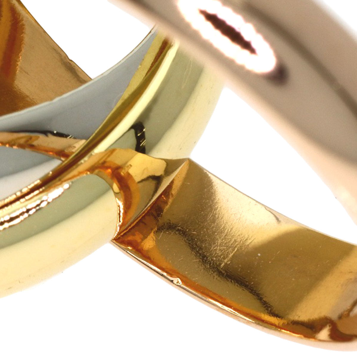 CARTIER Trinity #52 Ring K18 Yellow Gold K18 White GoldLadies [Used]