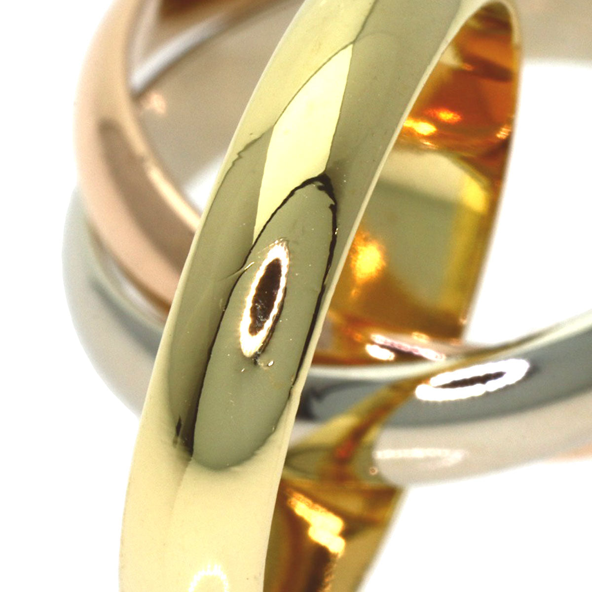 CARTIER Trinity #52 Ring K18 Yellow Gold K18 White GoldLadies [Used]