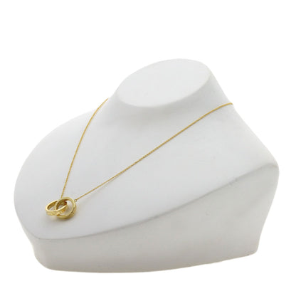 TIFFANY&Co. Interlocking Necklace K18 Yellow Gold Ladies [Used]