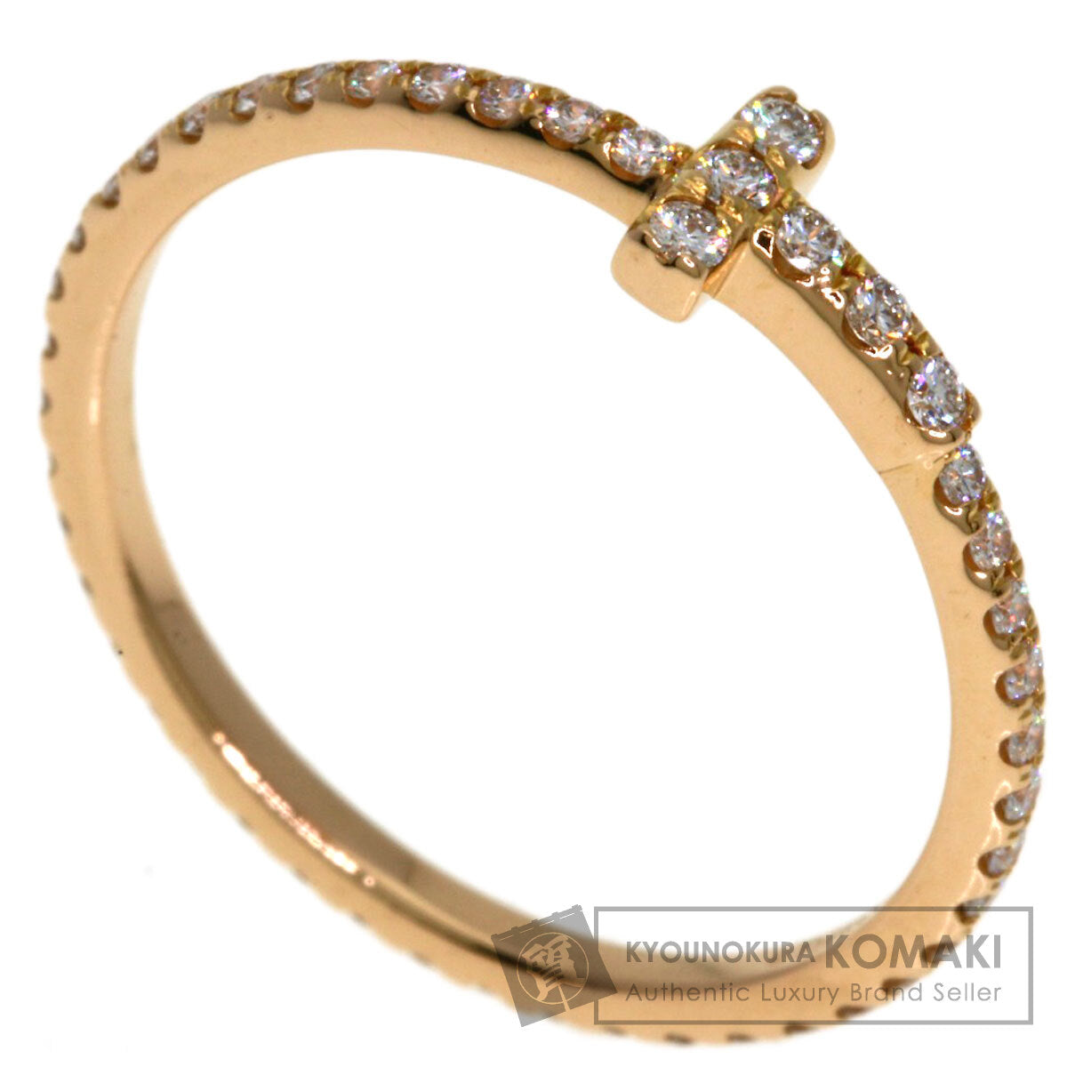 TIFFANY&Co. TWire Full Circle Diamond Ring K18 Yellow Gold Ladies [Used]