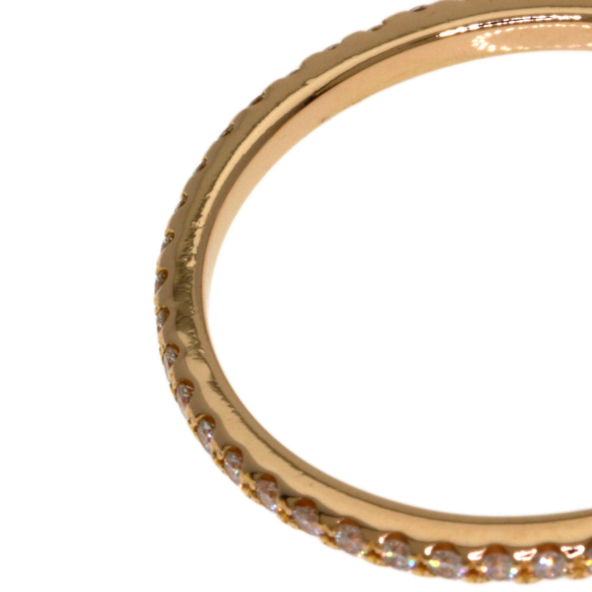 TIFFANY&Co. TWire Full Circle Diamond Ring K18 Yellow Gold Ladies [Used]