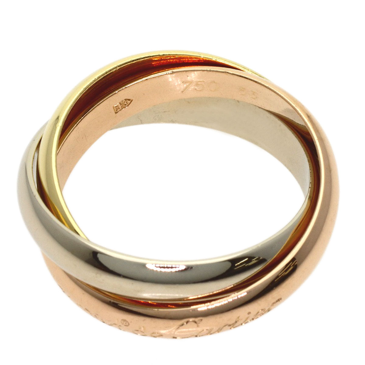 CARTIER Trinity #53 Ring K18 Yellow Gold K18 White GoldLadies [Used]