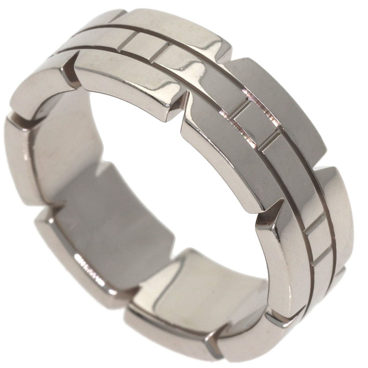CARTIER Tank Francaise # 51 Ring K18 White Gold Ladies [Used]