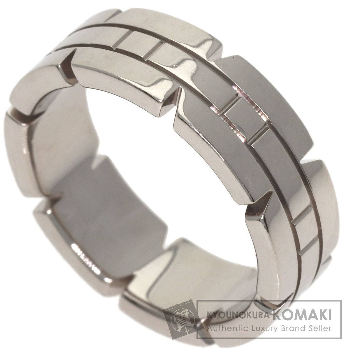 CARTIER Tank Francaise # 51 Ring K18 White Gold Ladies [Used]
