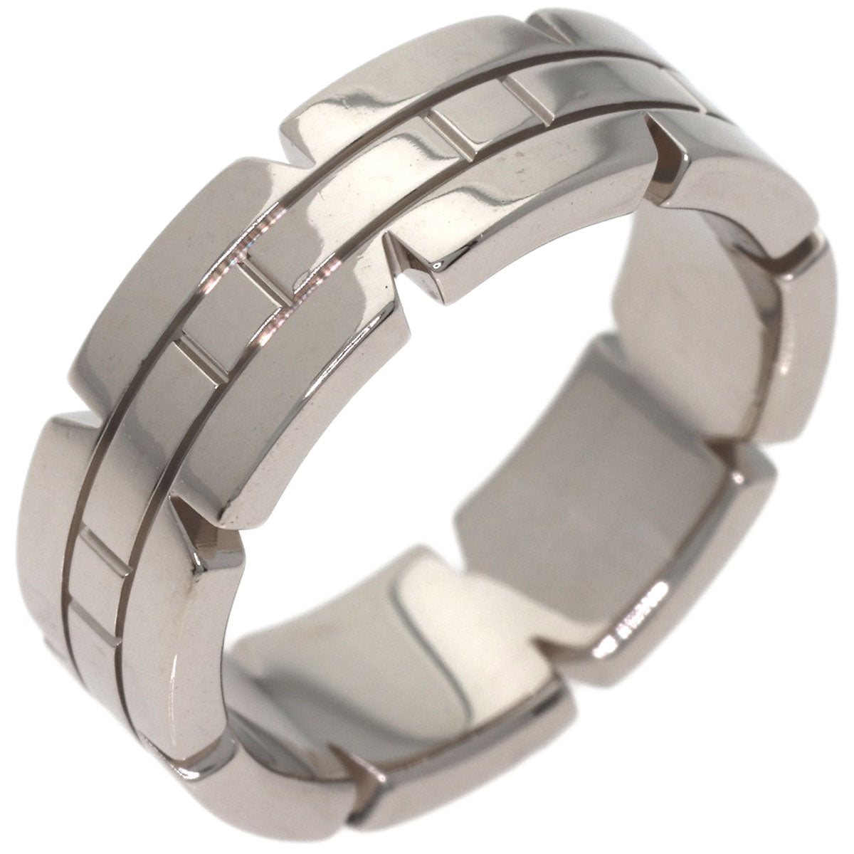 CARTIER Tank Francaise # 51 Ring K18 White Gold Ladies [Used]