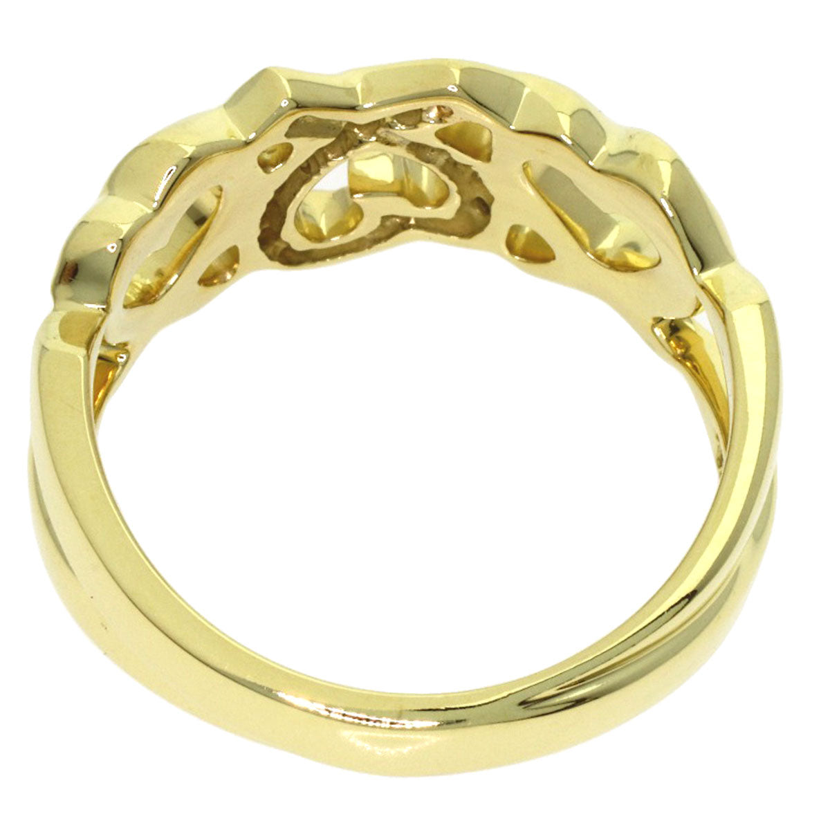 TIFFANY&Co. Loving Heart Diamond Ring K18 Yellow Gold Ladies [Used]