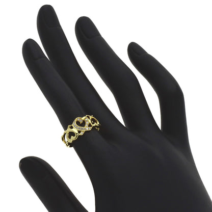 TIFFANY&Co. Loving Heart Diamond Ring K18 Yellow Gold Ladies [Used]