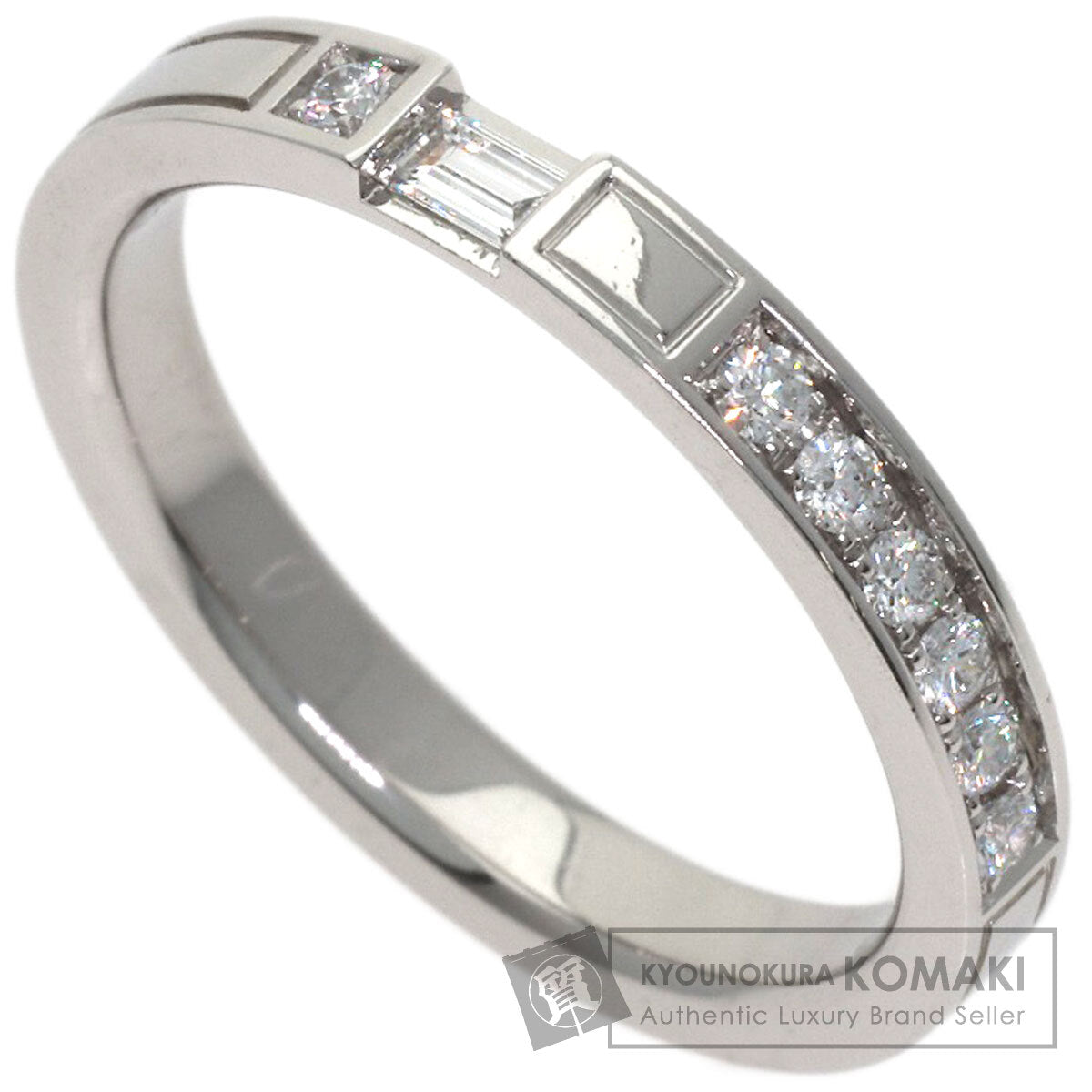 HARRY WINSTON Traffic Accent Band Diamond Ring Platinum PT950 Ladies [Used]