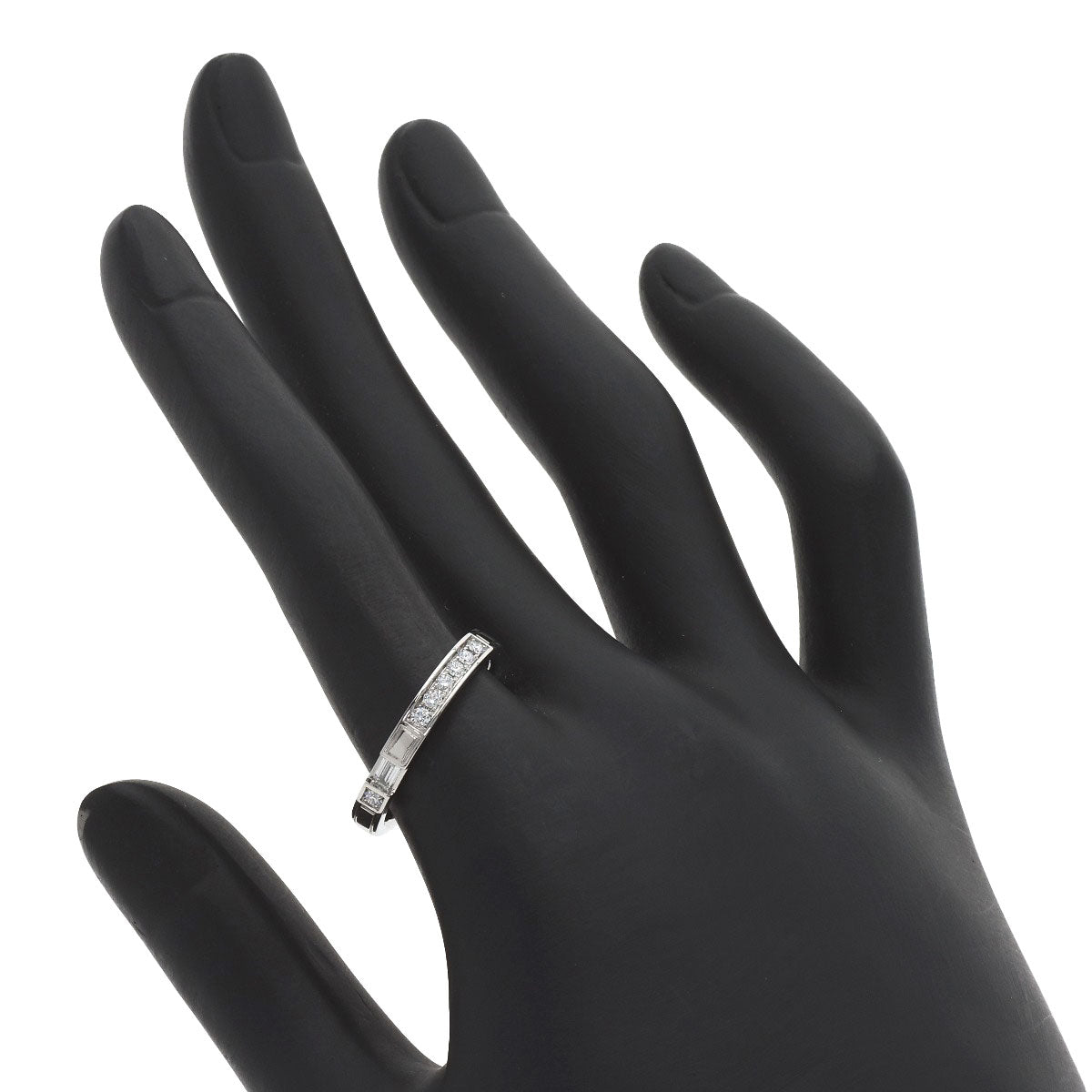 HARRY WINSTON Traffic Accent Band Diamond Ring Platinum PT950 Ladies [Used]