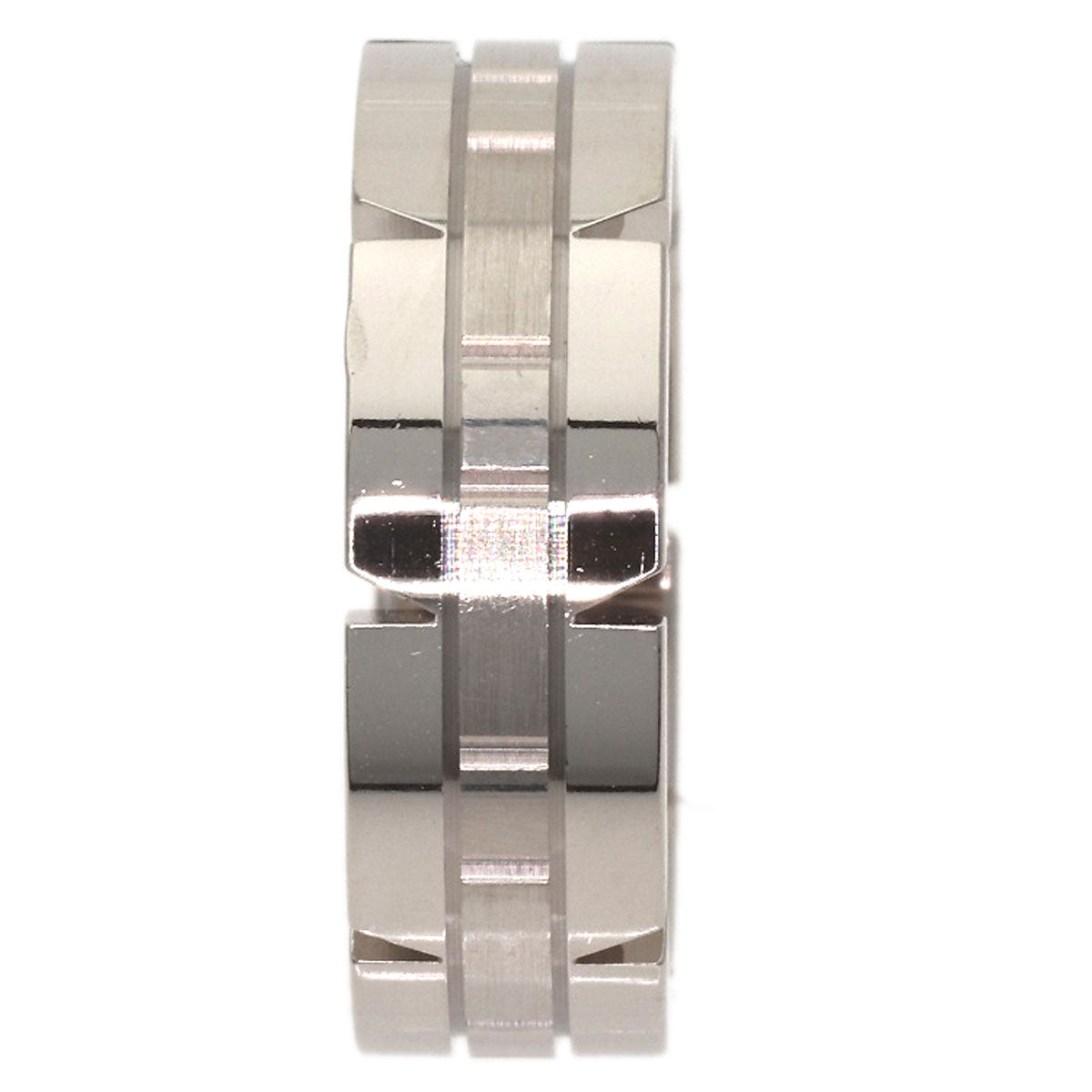 CARTIER Tank Francaise # 50 Ring K18 White Gold Ladies [Used]