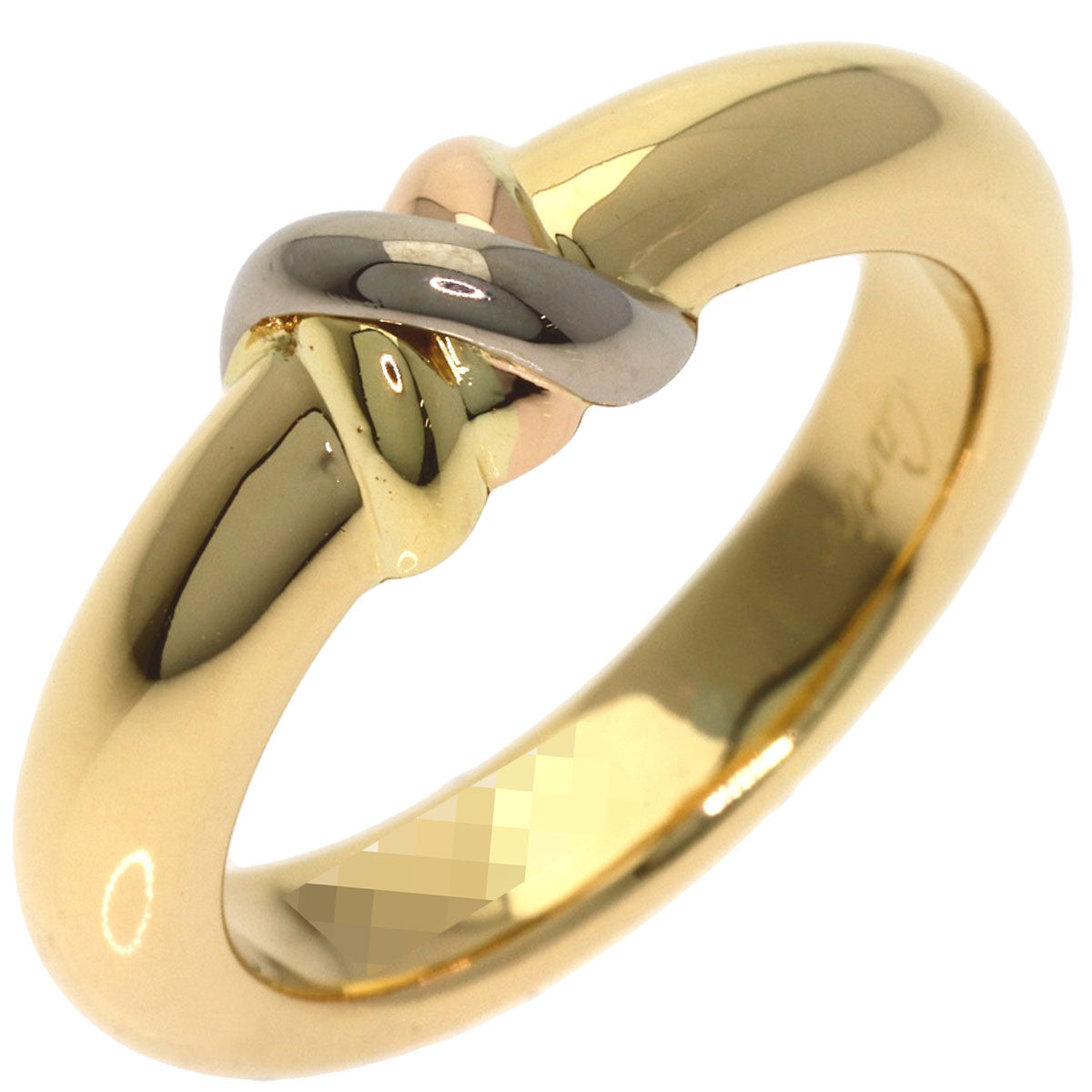CARTIER Thread Three Color Ring K18 Yellow Gold K18 White GoldLadies [Used]