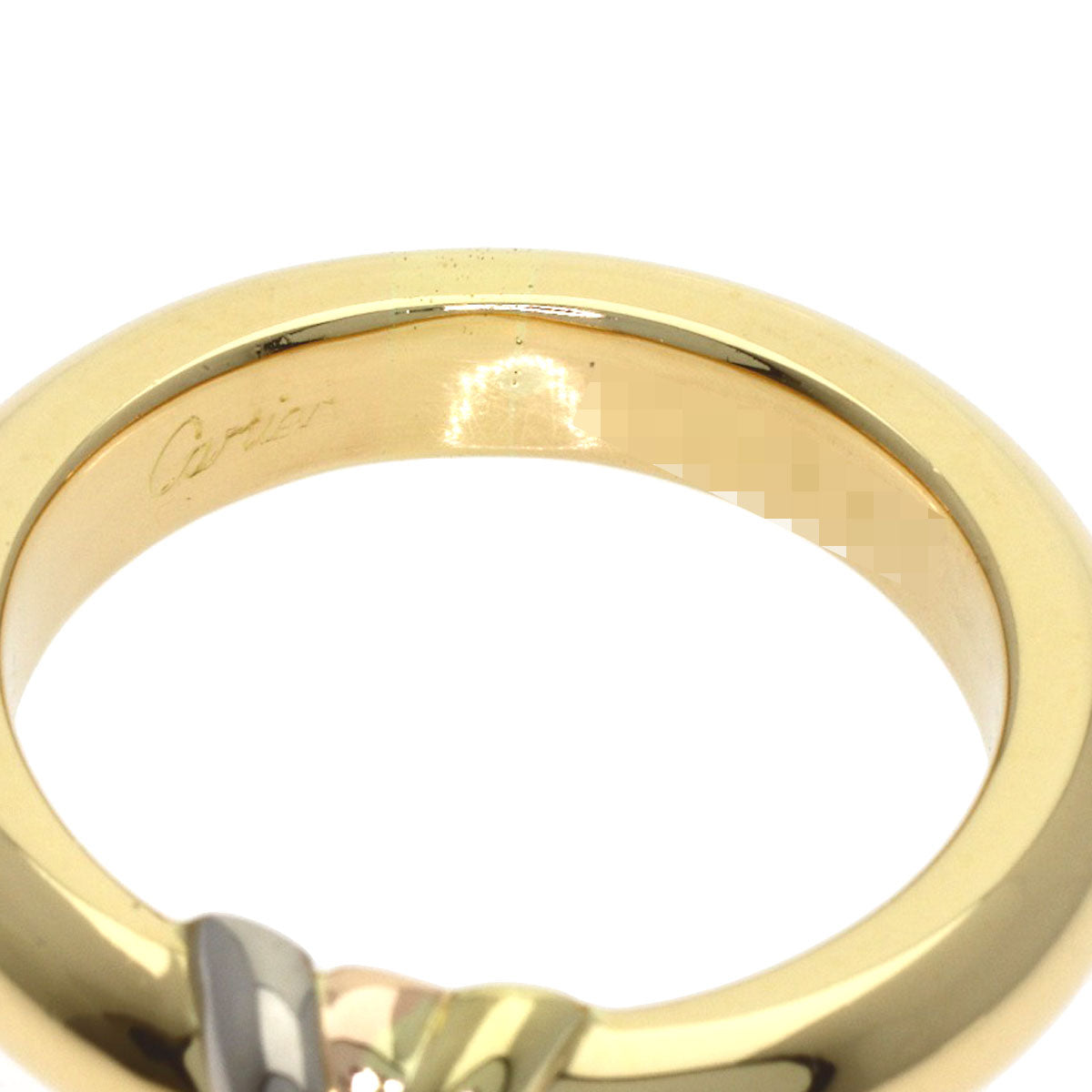 CARTIER Thread Three Color Ring K18 Yellow Gold K18 White GoldLadies [Used]