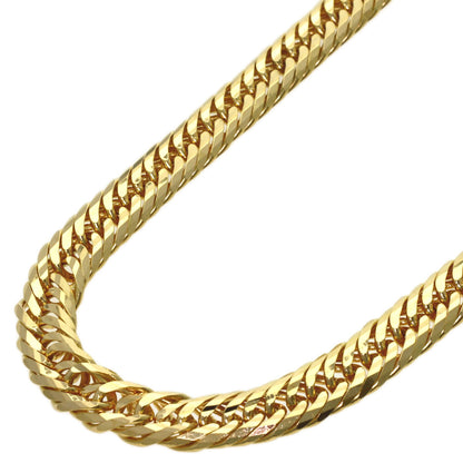 Curb chain, triple 20-sided. Necklace K18 Yellow Gold 55.4g　Ladies