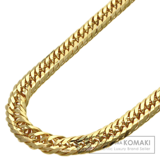 Curb chain, triple 20-sided. Necklace K18 Yellow Gold 55.4g　Ladies