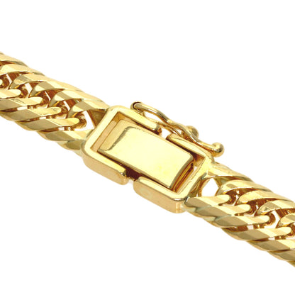 Curb chain, triple 20-sided. Necklace K18 Yellow Gold 55.4g　Ladies