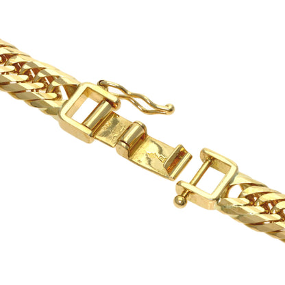 Curb chain, triple 20-sided. Necklace K18 Yellow Gold 55.4g　Ladies