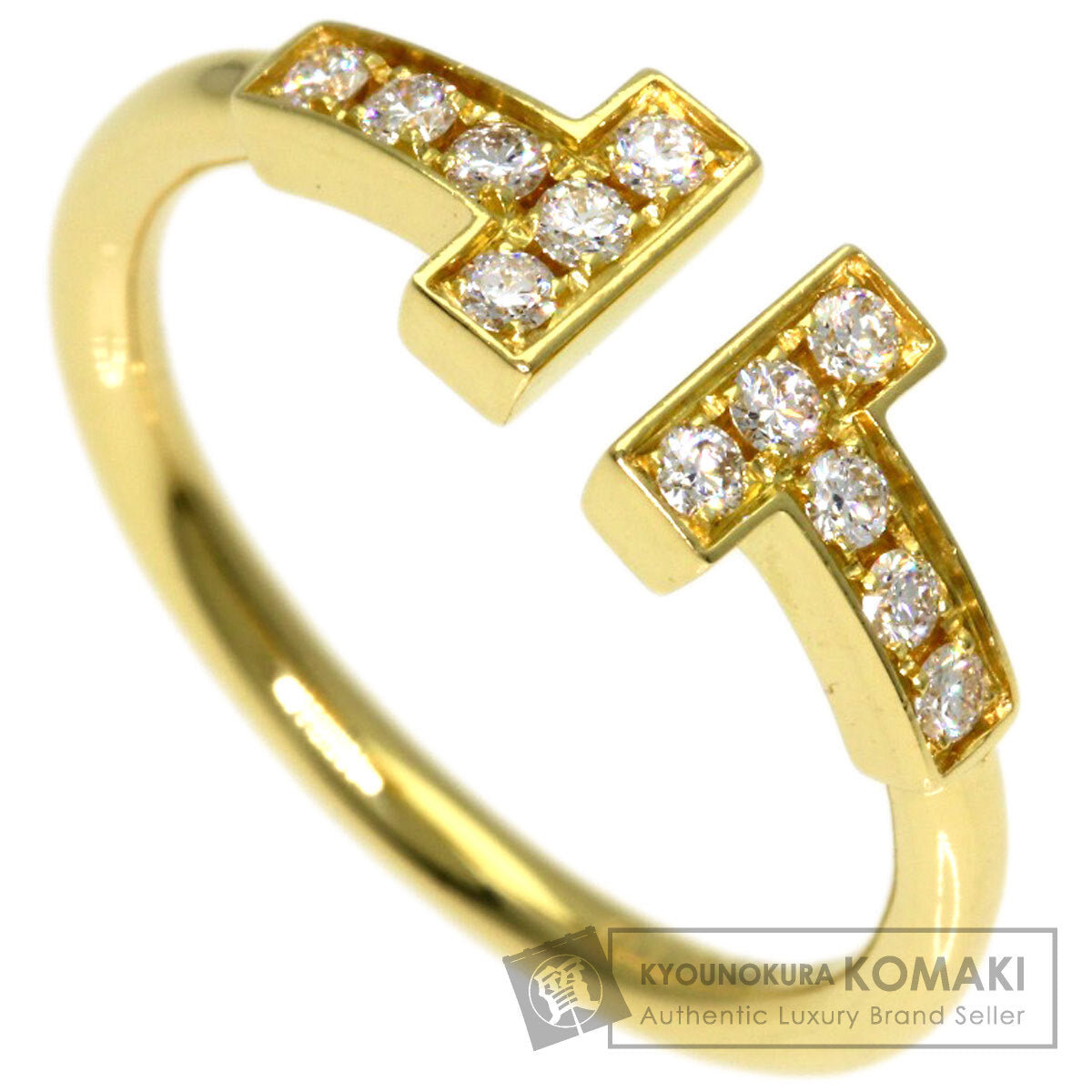TIFFANY&Co. TWire Diamond Ring K18 Yellow Gold Ladies [Used]