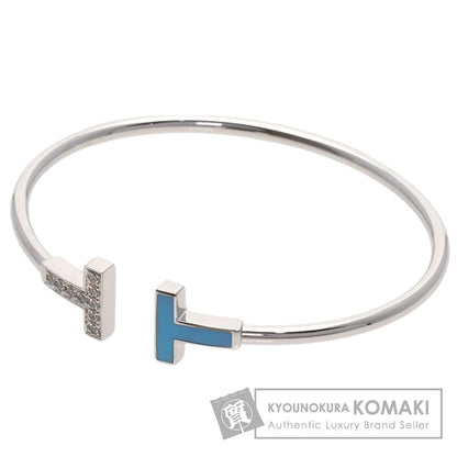 TIFFANY&Co. TWireTurquoise Diamond Bracelet K18 White Gold Ladies [Used]