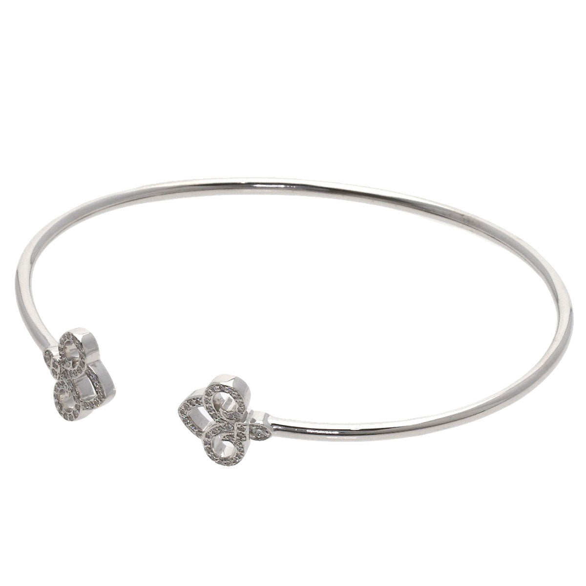 TIFFANY&Co. Fleur de Lis Diamond Bracelet K18 White Gold Ladies [Used]