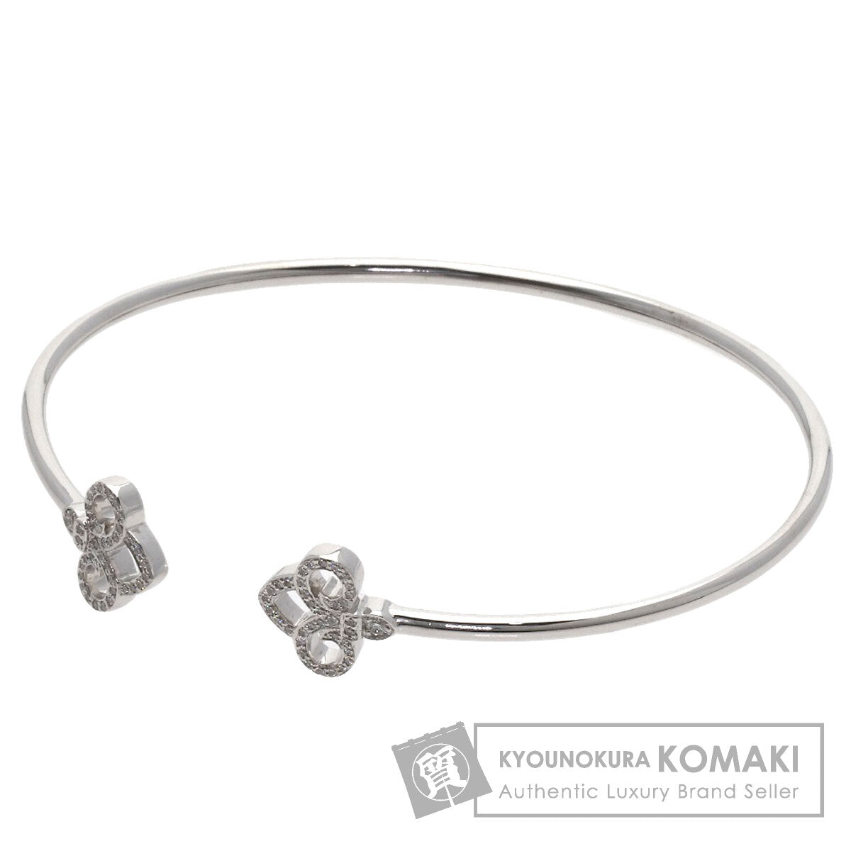 TIFFANY&Co. Fleur de Lis Diamond Bracelet K18 White Gold Ladies [Used]