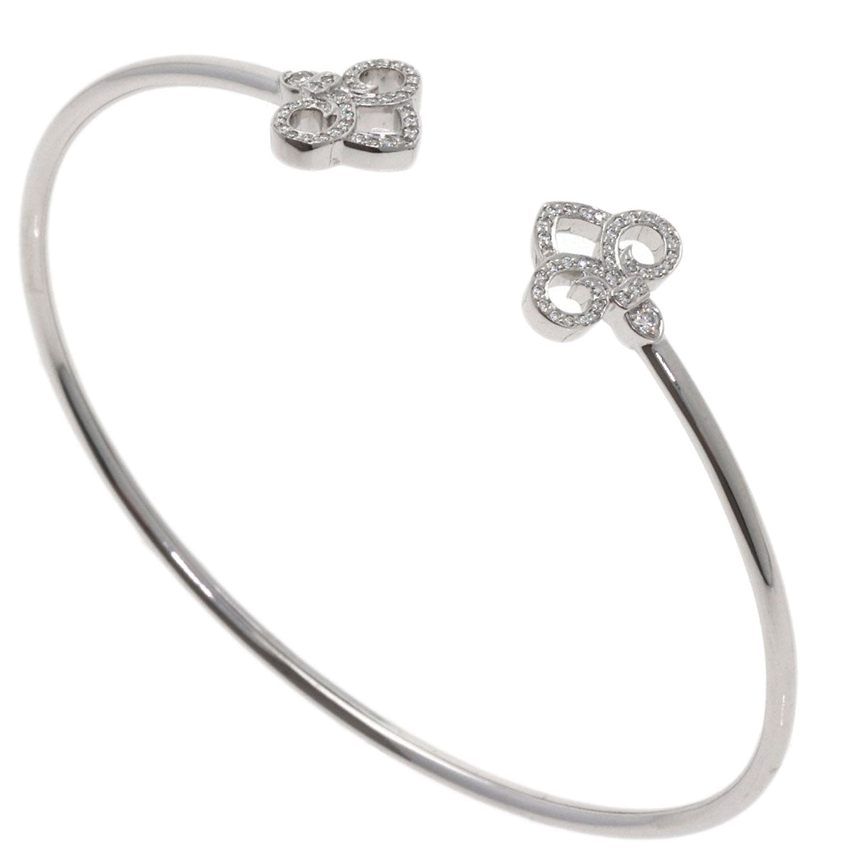 TIFFANY&Co. Fleur de Lis Diamond Bracelet K18 White Gold Ladies [Used]