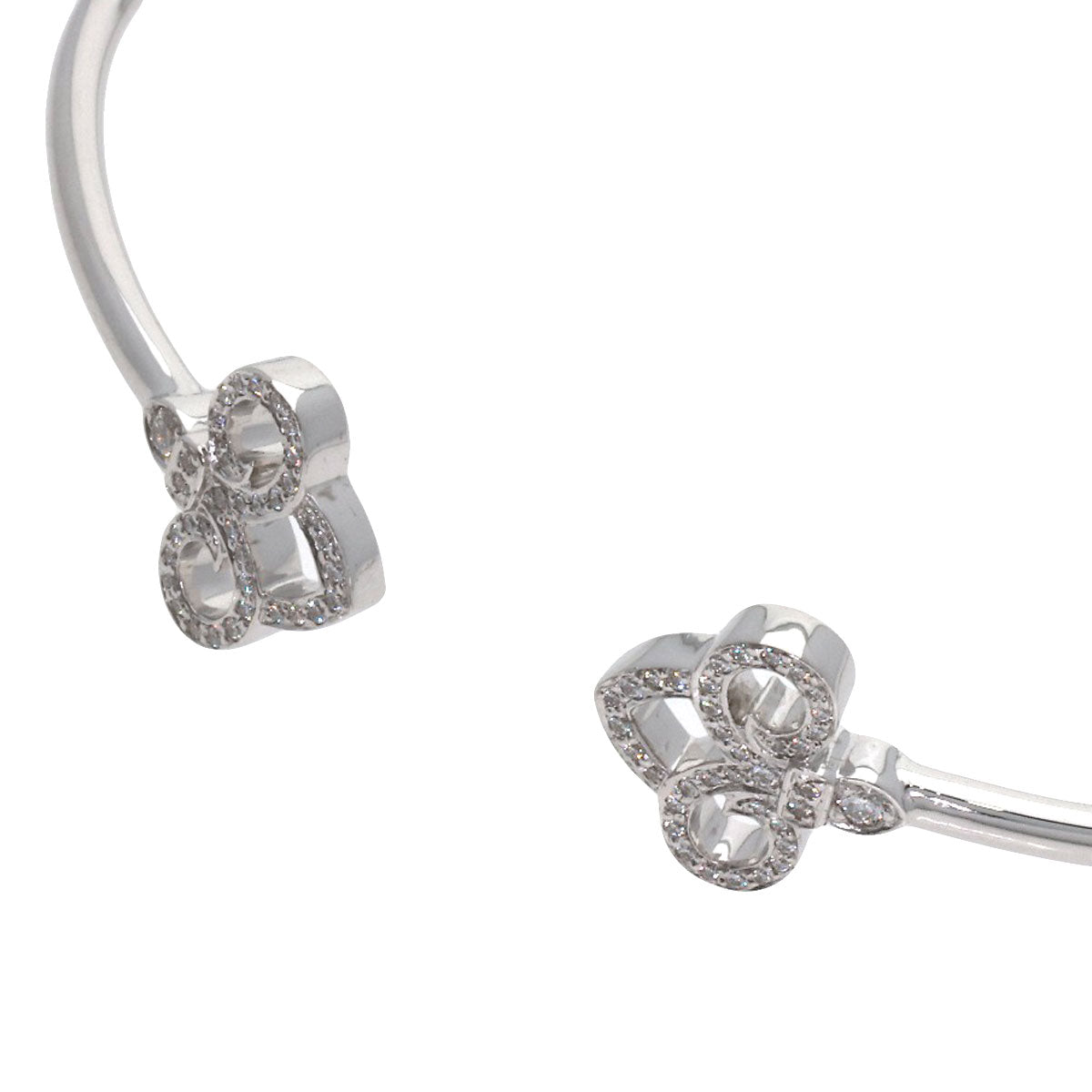 TIFFANY&Co. Fleur de Lis Diamond Bracelet K18 White Gold Ladies [Used]