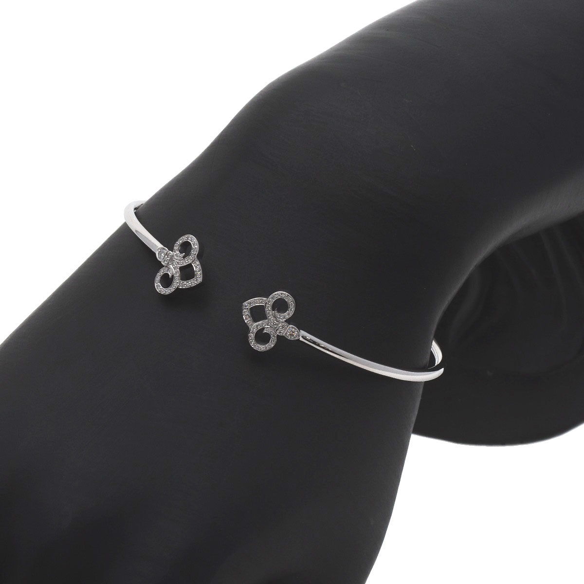 TIFFANY&Co. Fleur de Lis Diamond Bracelet K18 White Gold Ladies [Used]