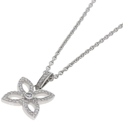 LOUIS VUITTON Pendentif Cracker Diamond Necklace K18 White Gold Ladies [Used]