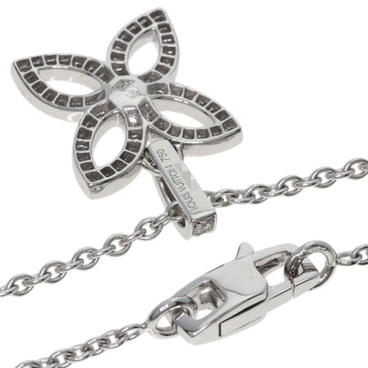 LOUIS VUITTON Pendentif Cracker Diamond Necklace K18 White Gold Ladies [Used]