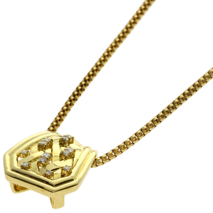 CELINE Diamond Necklace K18 Yellow Gold Ladies [Used]