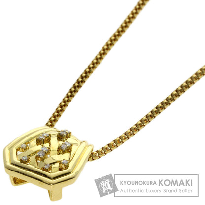 CELINE Diamond Necklace K18 Yellow Gold Ladies [Used]