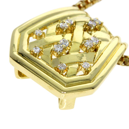 CELINE Diamond Necklace K18 Yellow Gold Ladies [Used]