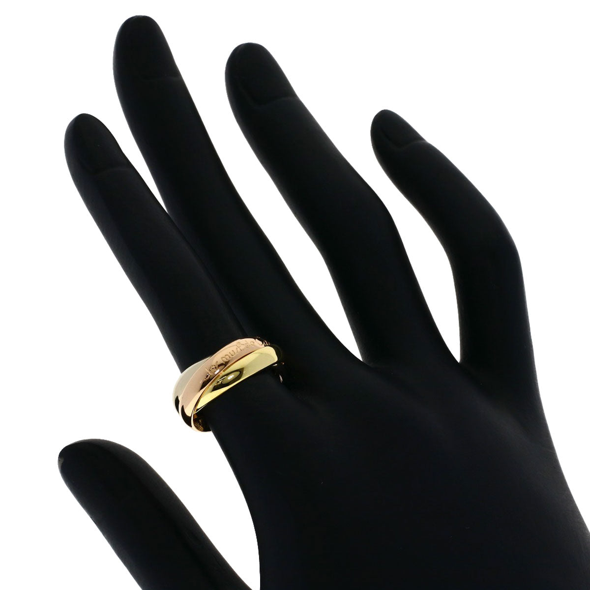 CARTIER Trinity #50 Ring K18 Yellow Gold K18 White GoldLadies [Used]